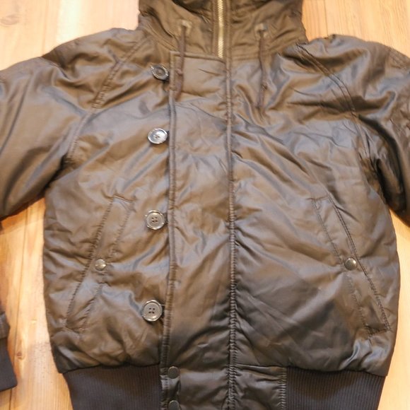 Vintage Polo Jeans Co Ralph Lauren Down Women's Hooded Jacket Size S - Picture 3 of 10